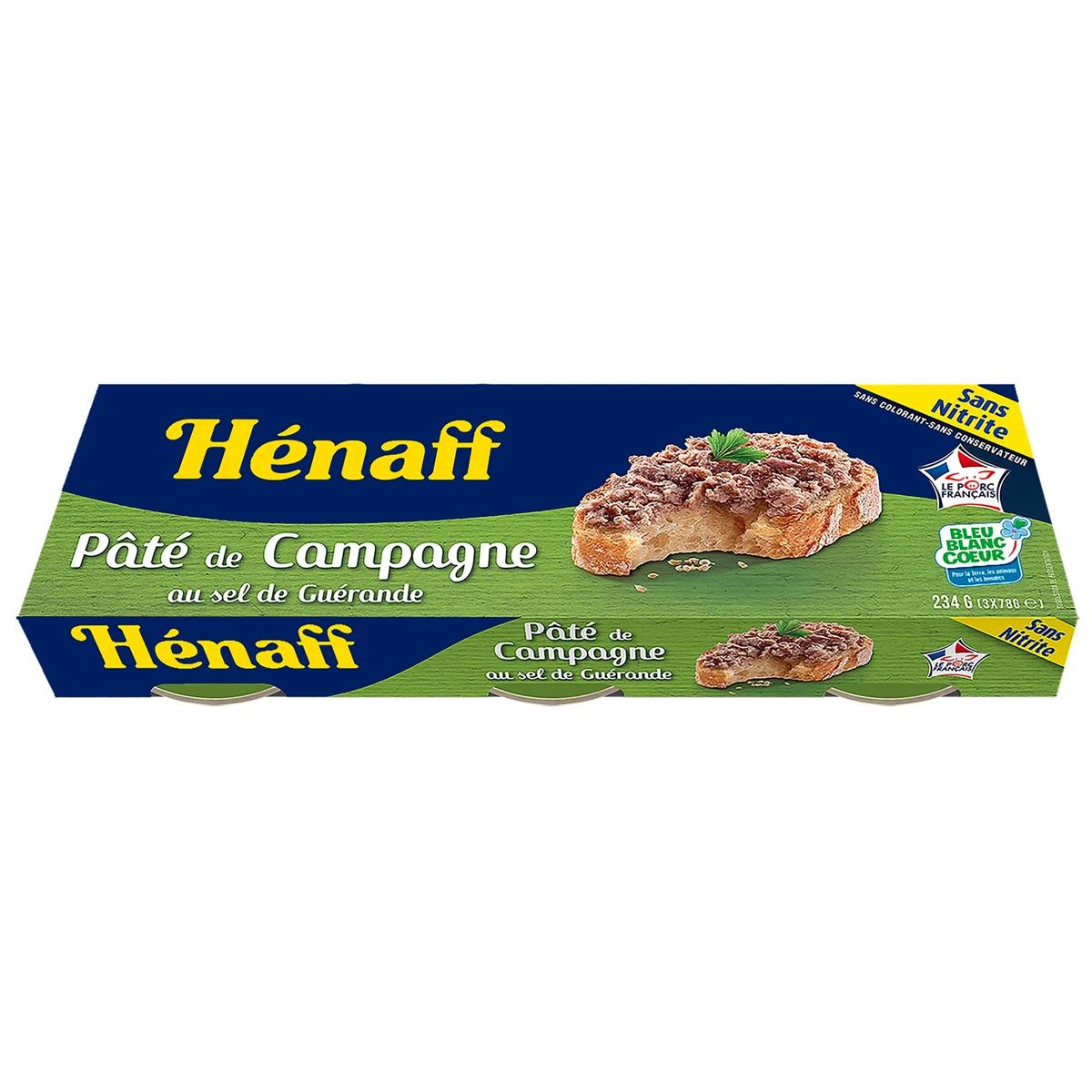 3021210021903 - Henaff - Paté de Campagne Bleu Blanc Coeur au Sel de Guérande