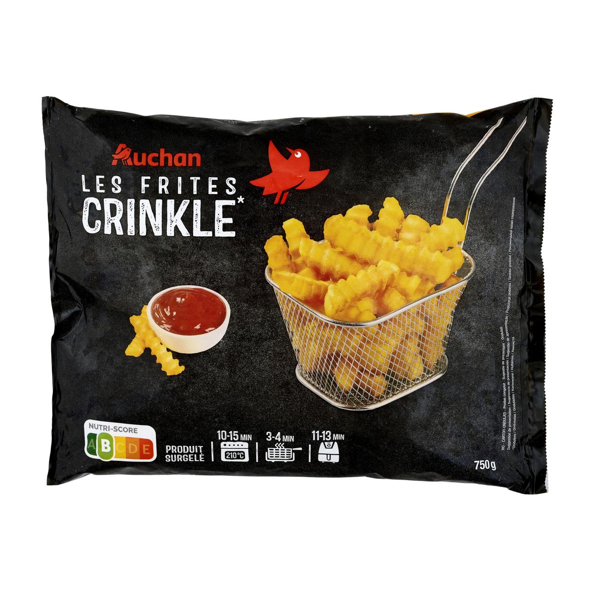 3596710544103 - Auchan - Frites crinkle ondulées 