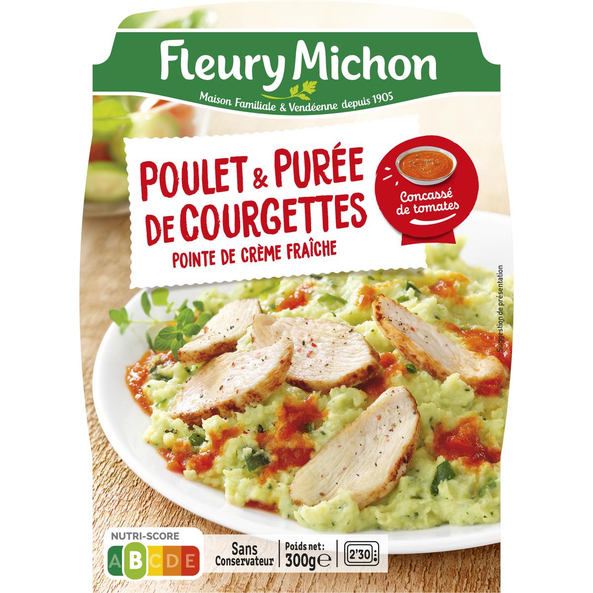 Achat Fleury Michon Poulet Puree De Courgettes Et Concasse De Tomate