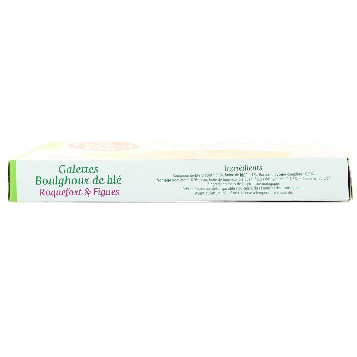 3175681216303 - Céréal Bio - 2 Galettes Végétales Boulghour de blé Roquefort et Figues bio