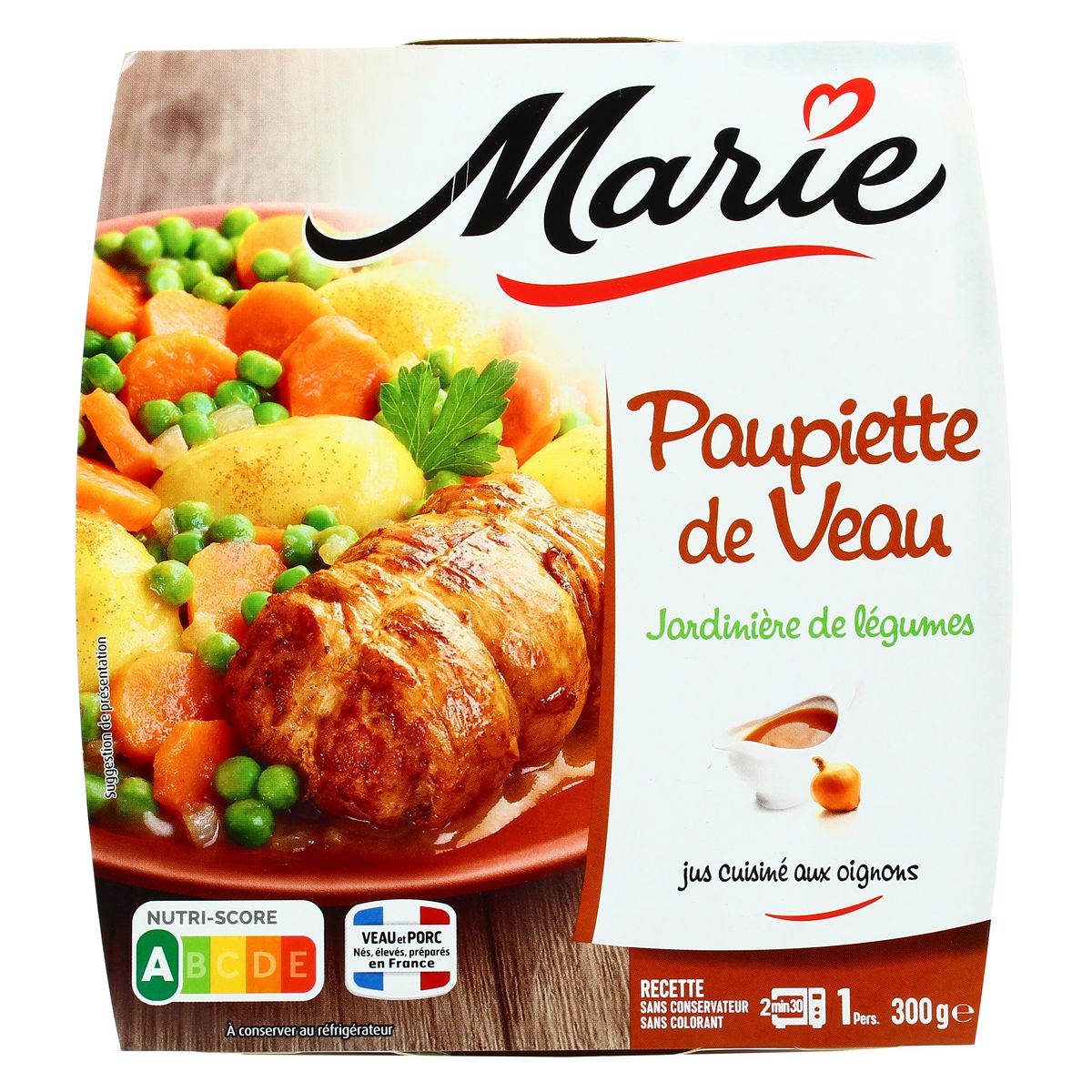 Marie Paupiette De Veau Jardinière De Légumes 300g