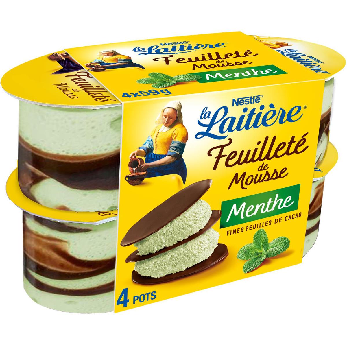 3023290079003 - La laitière - Feuilleté de Mousse Menthe