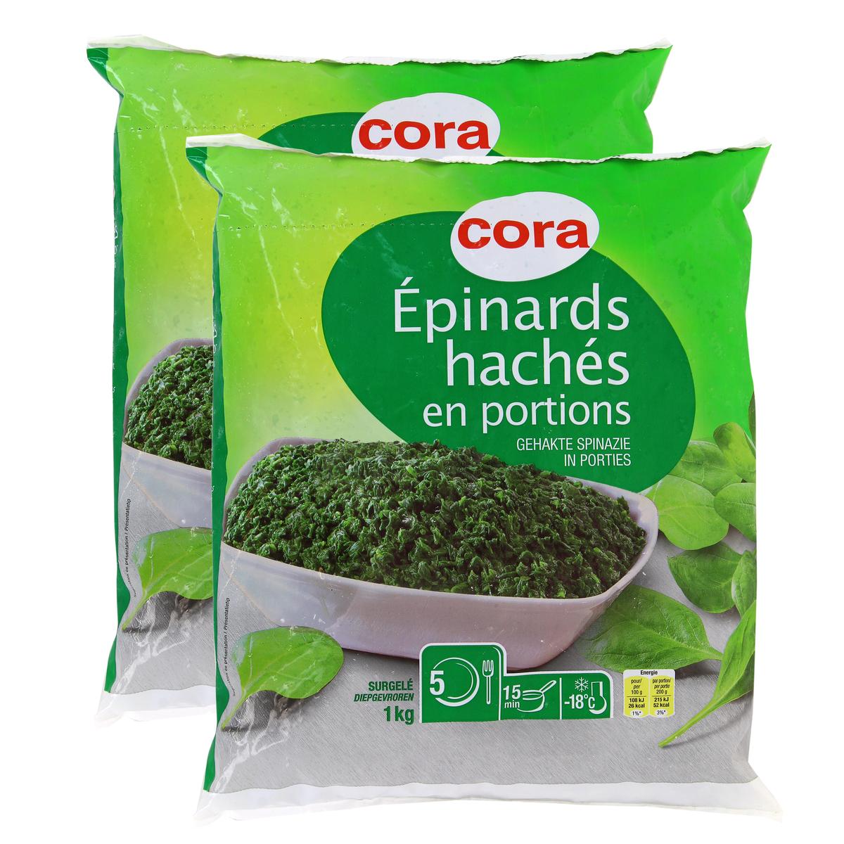 Cora épinards en branches 1kg