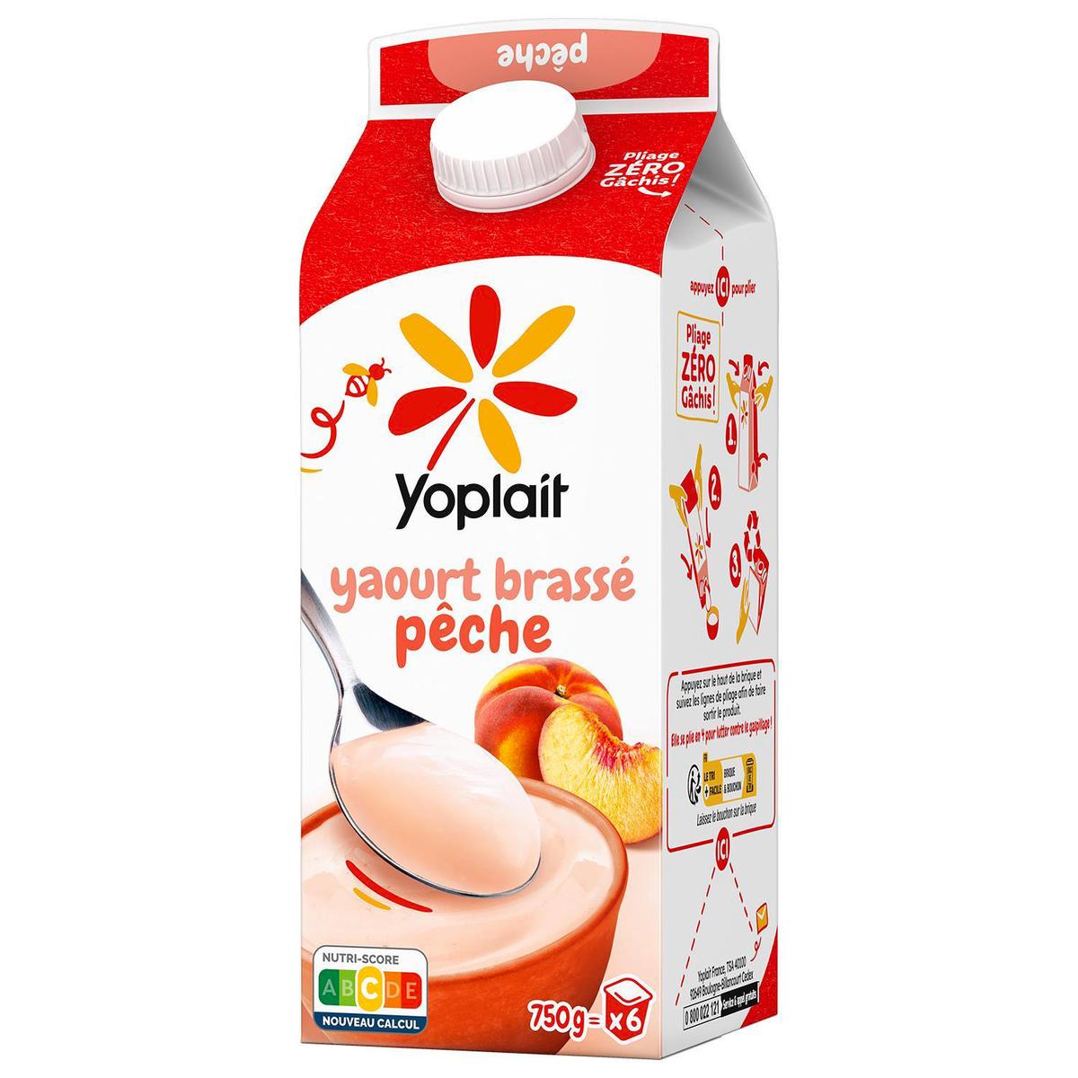 3329770089303 - Yoplait - Yaourt brassé pêche en brick