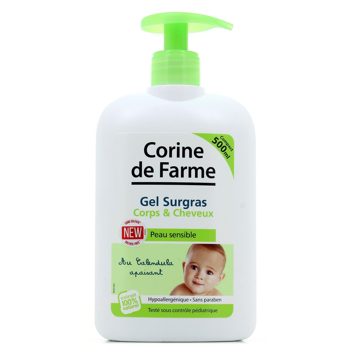 3468080100404 - Corine de Farme - Gel lavant surgras corps et cheveux au calendula apaisant