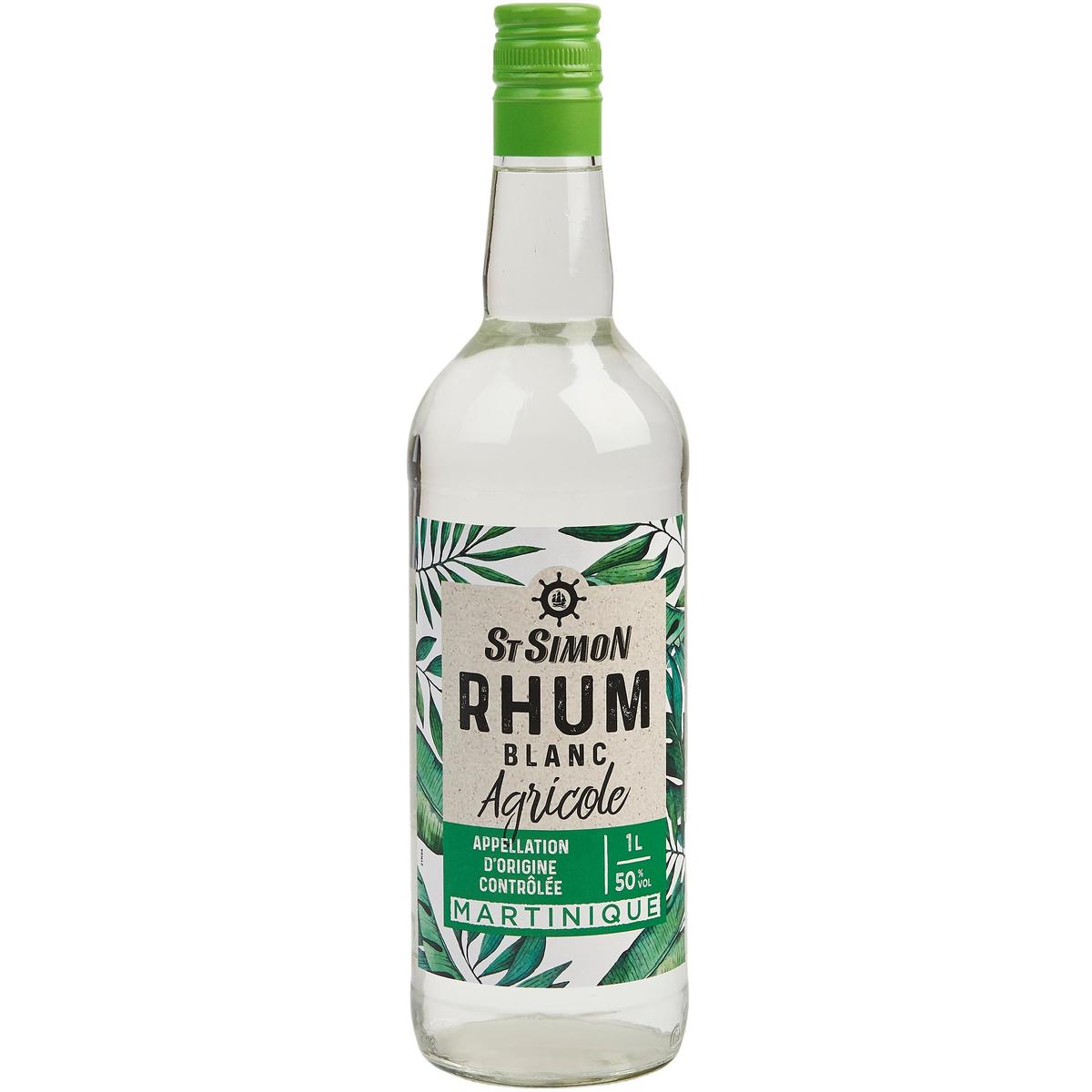 3596710440504 - St Simon - Rhum blanc Martinique 50°