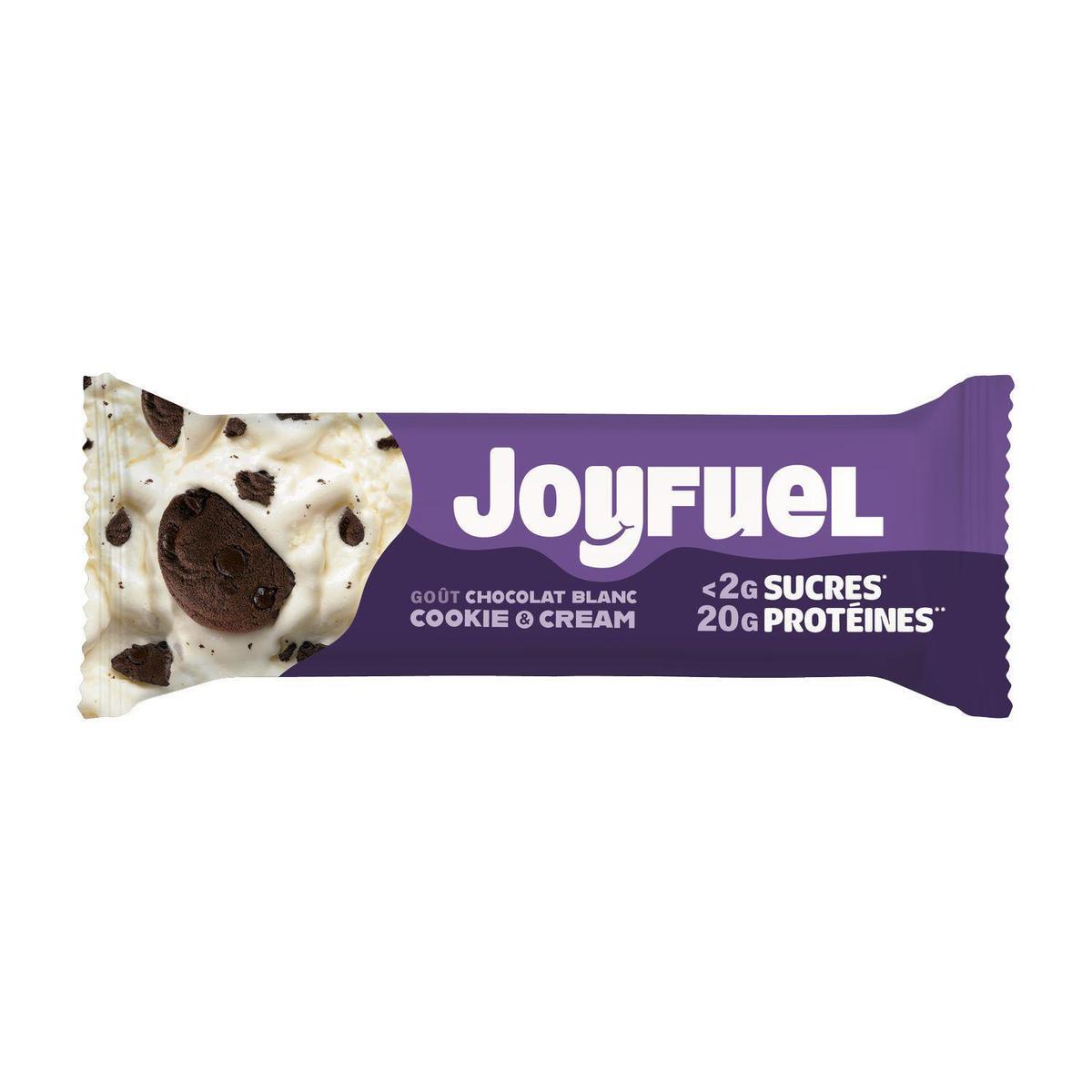 Acheter Joyfuel Barre protéinée Chocolat Blanc et Cookie Cream, 55g