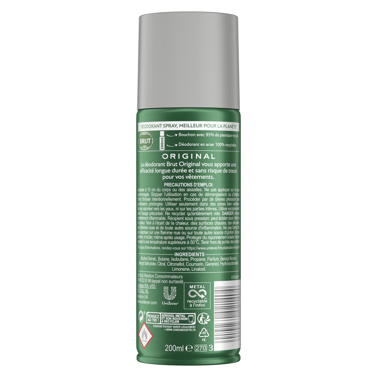 3014230021404 - Brut - Déodorant spray original