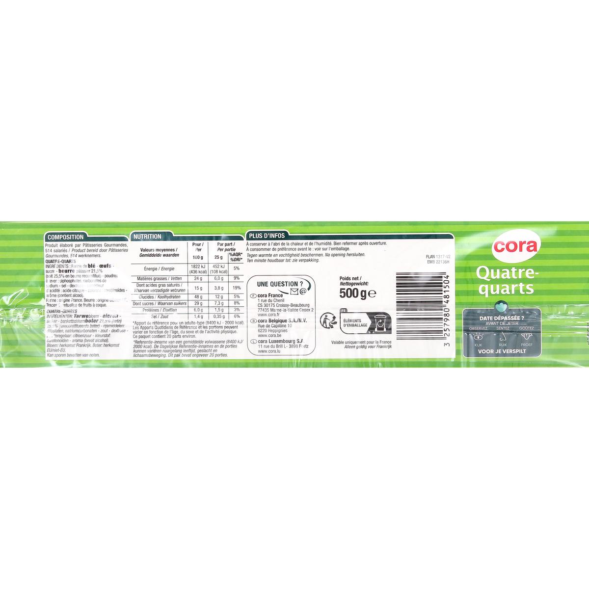 3257980481504 - Cora - Quatre-quarts