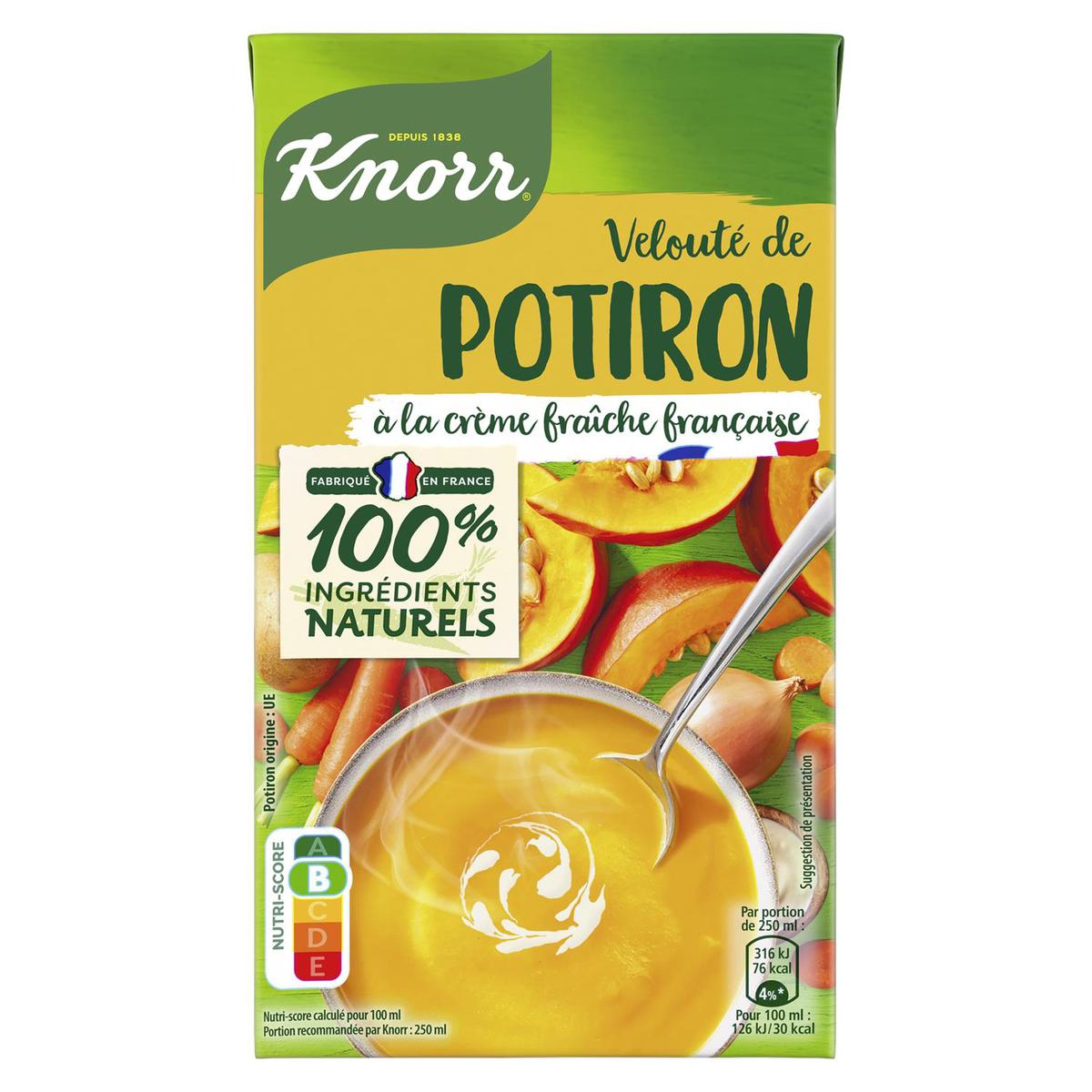 8720182681904 - Knorr - Soupe Velouté de Potiron à la Crème Fraîche