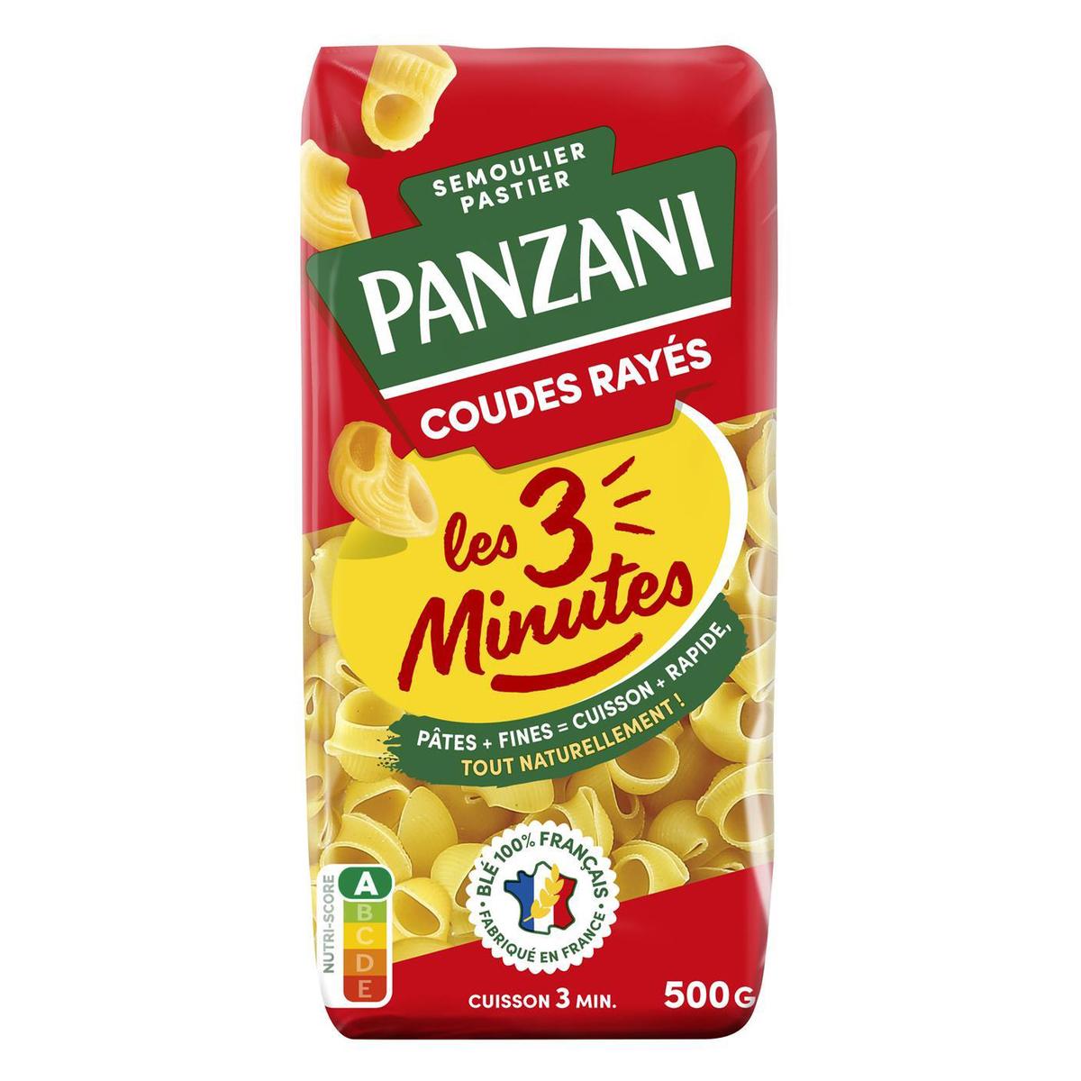 3038359002304 - Panzani - Pâtes Coudes Rayés Cuisson Rapide
