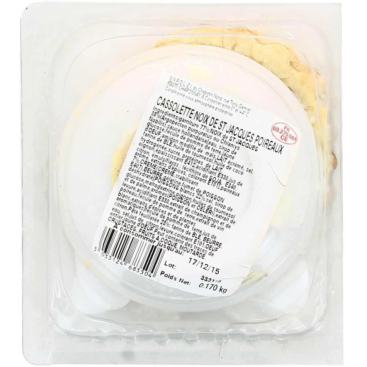 3033124683504 - Bolard - Cassolette de Saint-Jacques aux Poireaux