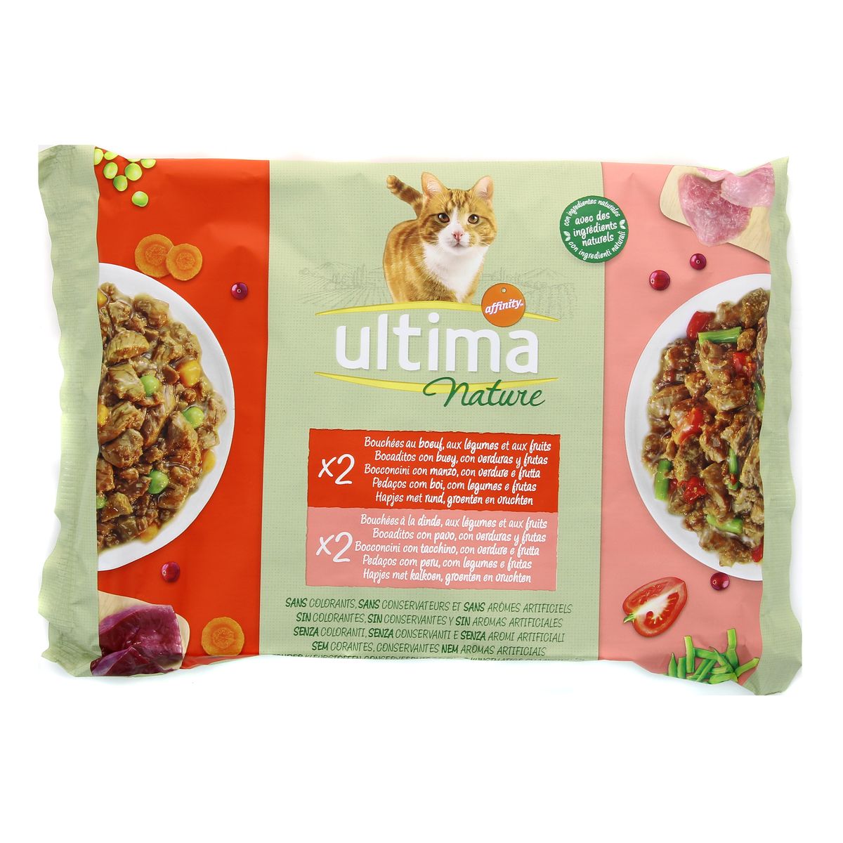 Achat Vente Ultima Nature Bouchees Pour Chat Boeuf Et Dinde 4x85g