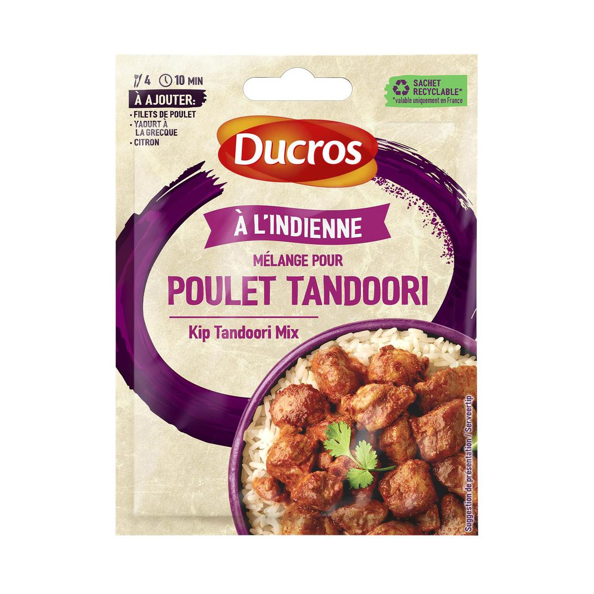 3166291454704 - Ducros - Mélange pour Poulet Tandoori à l'Indienne