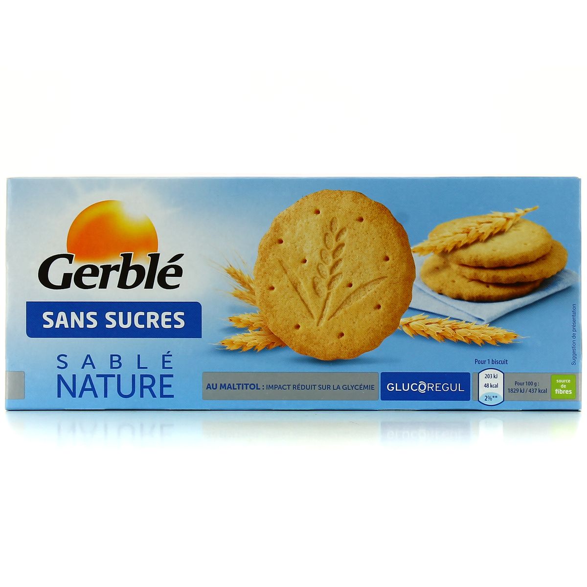 Livraison A Domicile Gerble Sable Nature Sans Sucres 132g