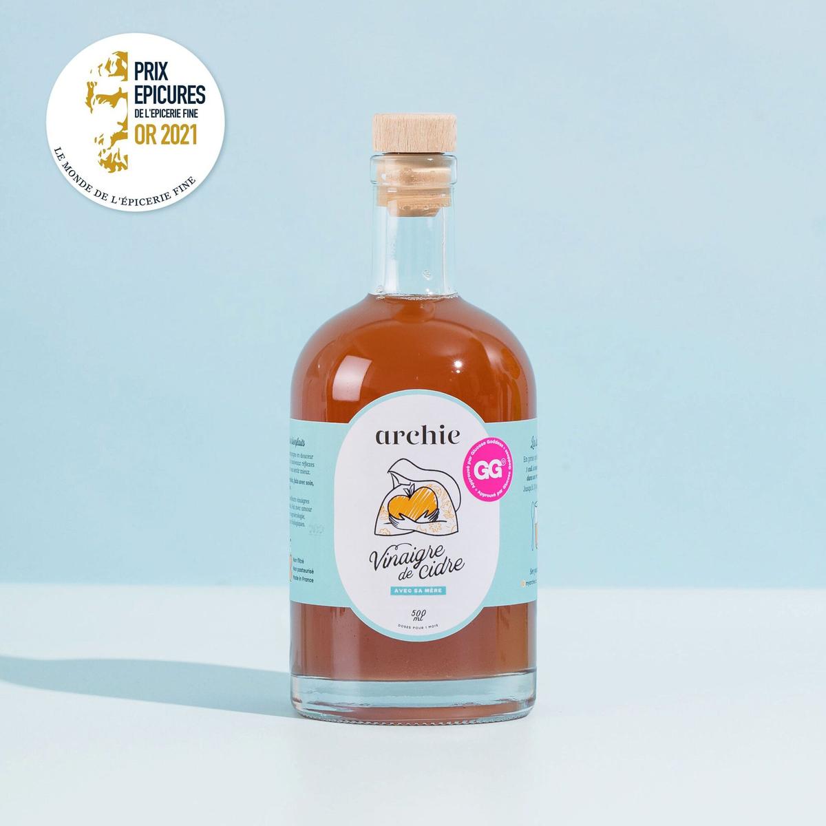 3770018305004 - Archie - Vinaigre de Cidre Bio avec sa mère