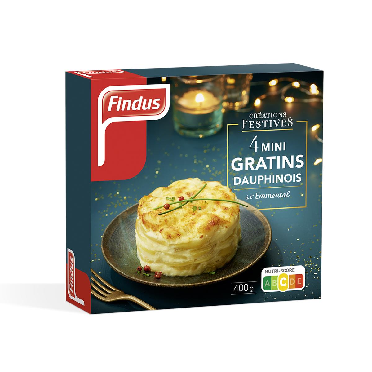 3599741005704 - Findus - 4 mini gratins dauphinois à l'emmental 4x100g