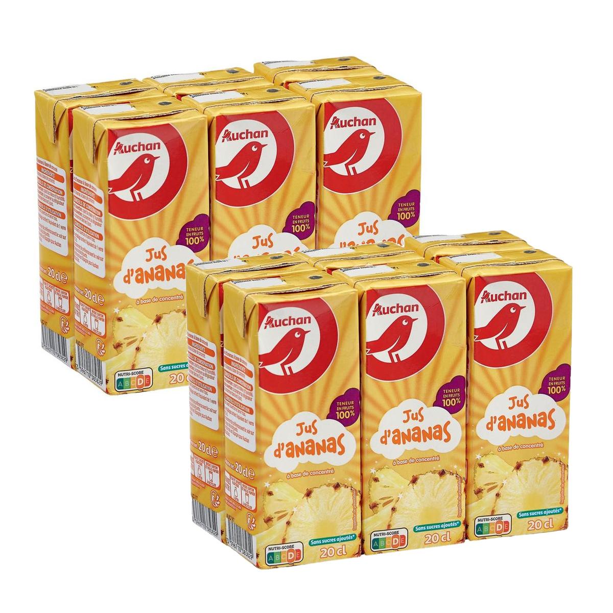 2050000406904 - Auchan - Jus d'ananas à base de concentré