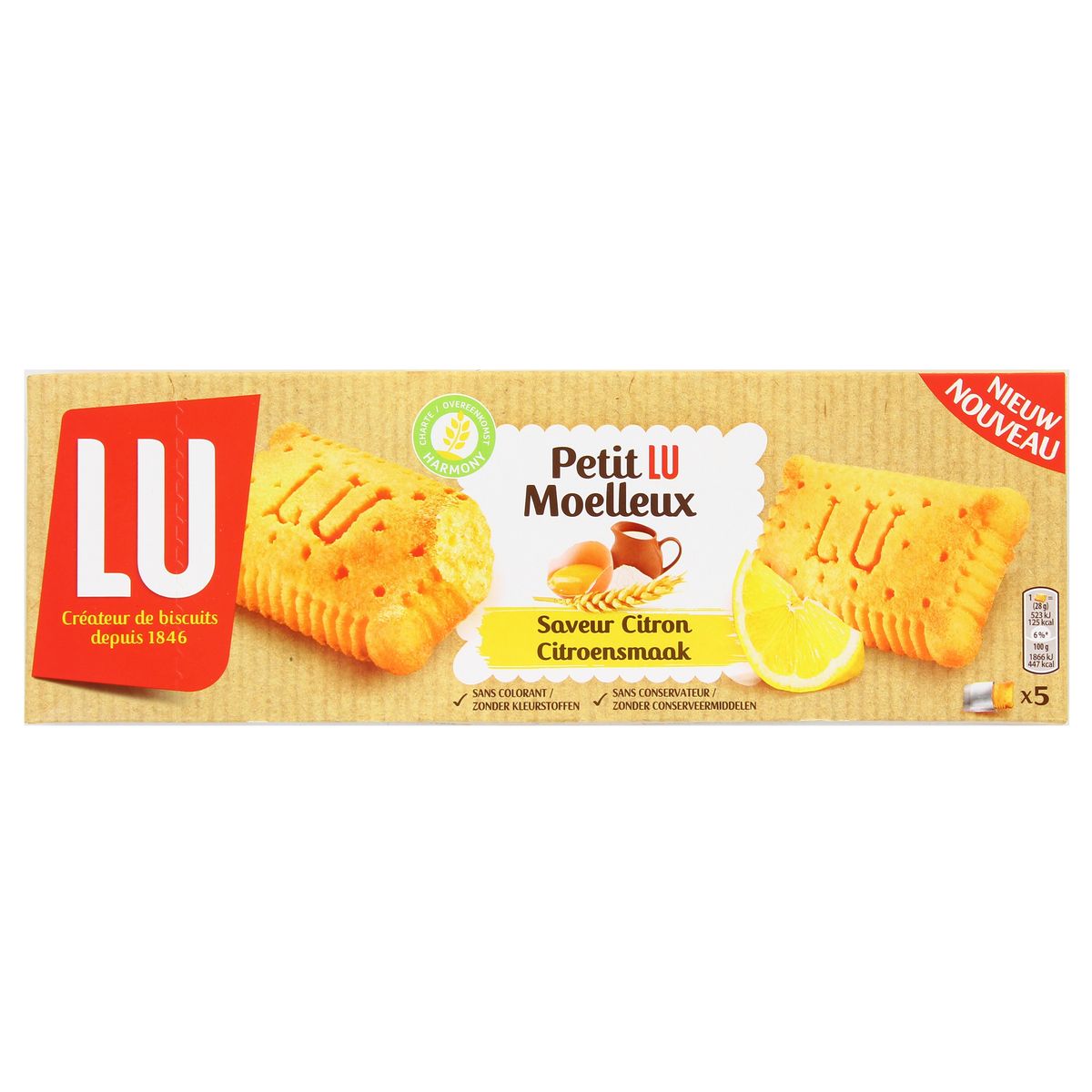 Livraison A Domicile Lu Petit Moelleux Citron 140g