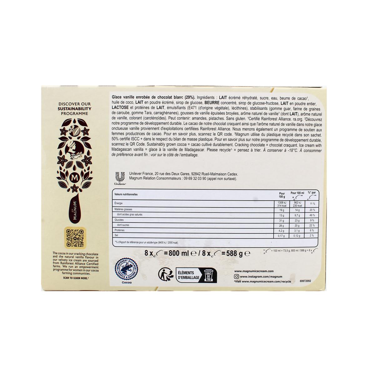 8711327608504 - Magnum - Bâtonnets chocolat blanc