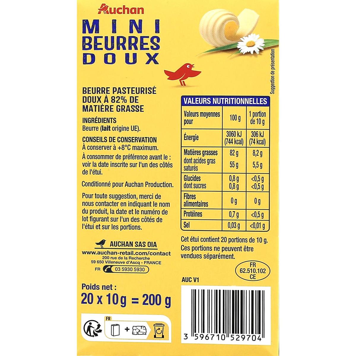 3596710529704 - Auchan - Mini beurres doux