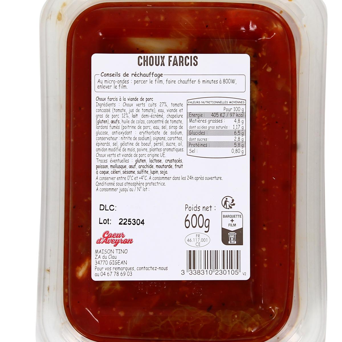 3338310230105 - Coeur D'Aveyron - Choux Farcis