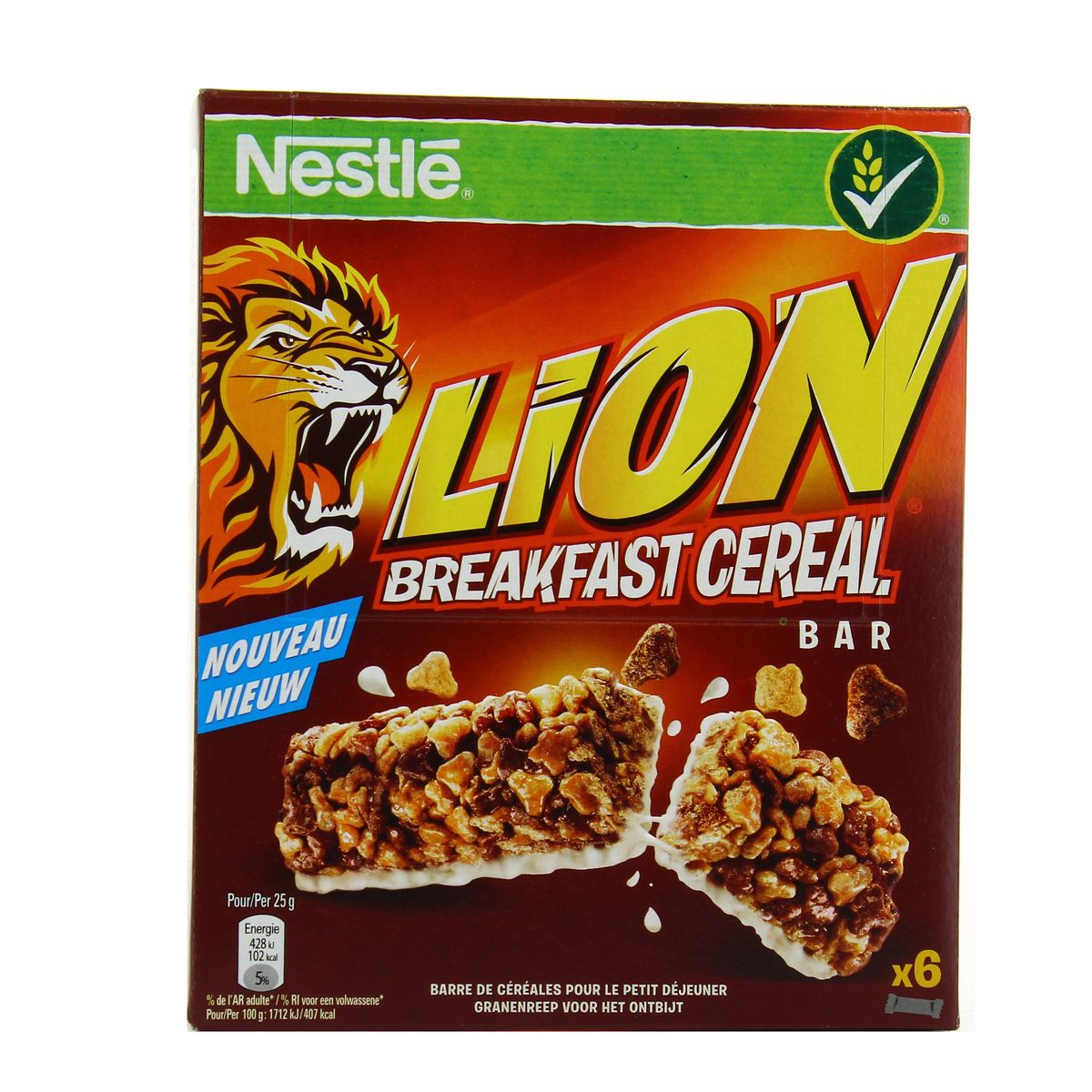 Livraison A Domicile Lion Barres De Cereales Breakfast 6x25g