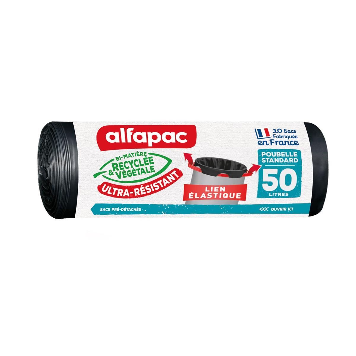 3232767381505 - Alfapac - Sac poubelle à lien 50L