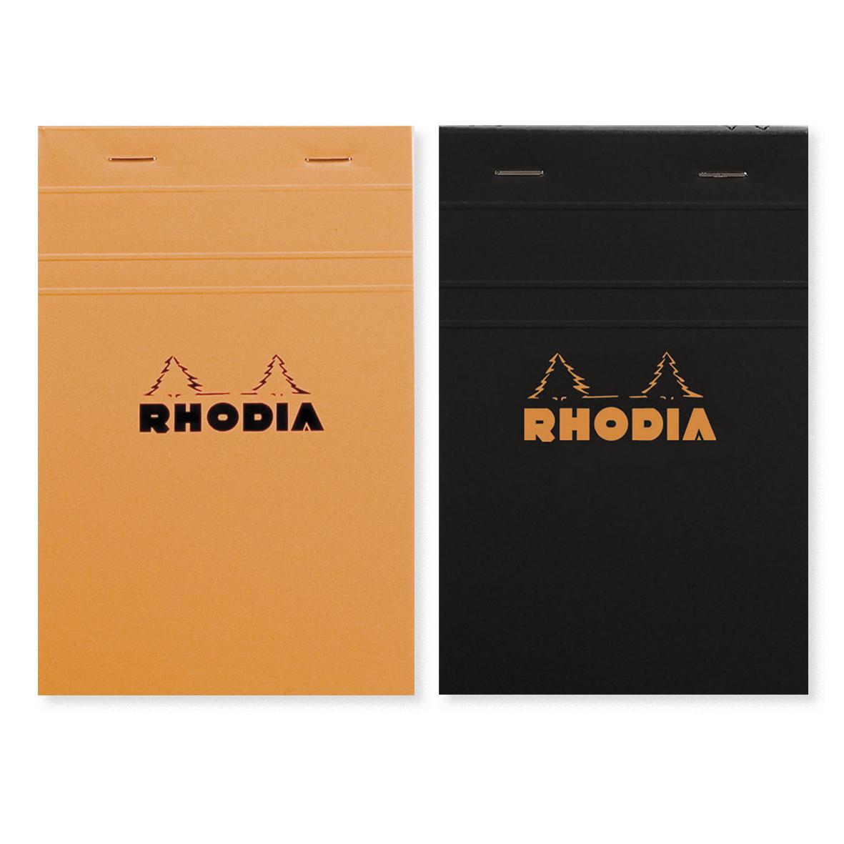 Bloc-note 11x17 cm Rhodia ORANGE N°14 5x5 RHODIA