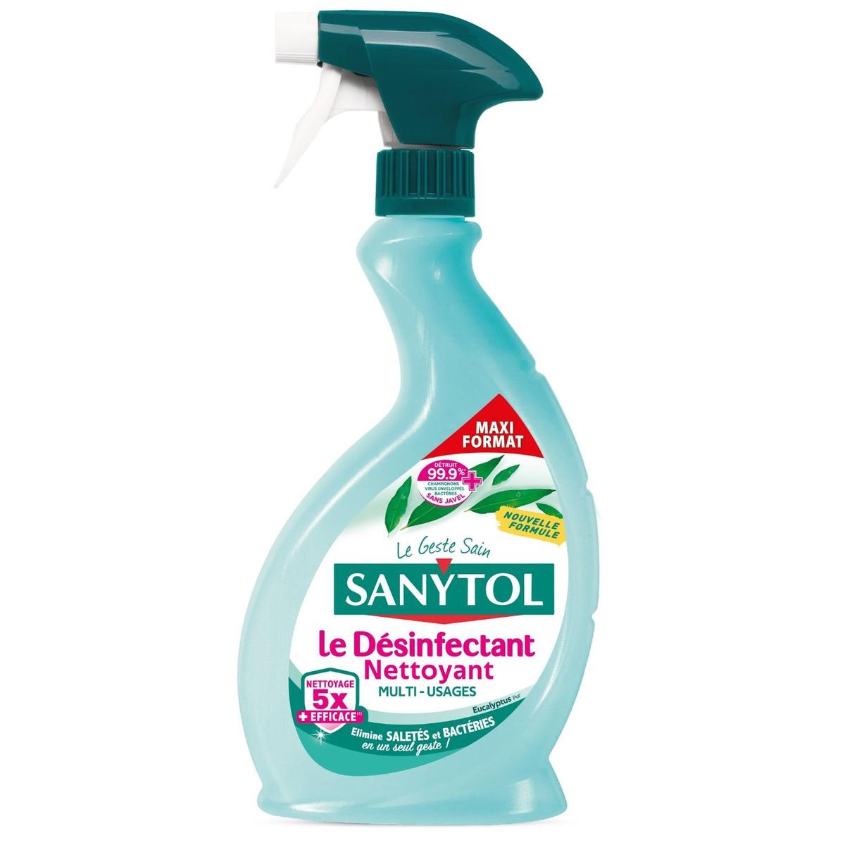 3045206302005 - Sanytol - Spray Désinfectant Nettoyant Multi-usages Eucalyptus