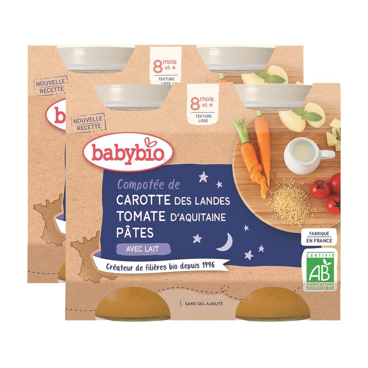 Babybio Bonne Nuit Maïs Doux Patate Douce Quinoa Bio 2 X 200g | Pas Cher