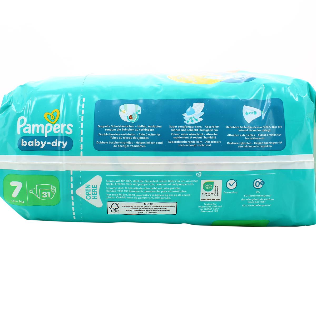 8700216812405 - Pampers - Couches Bébés Baby-Dry 17+ kg Taille 7