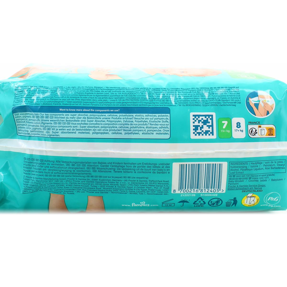 8700216812405 - Pampers - Couches Bébés Baby-Dry 17+ kg Taille 7
