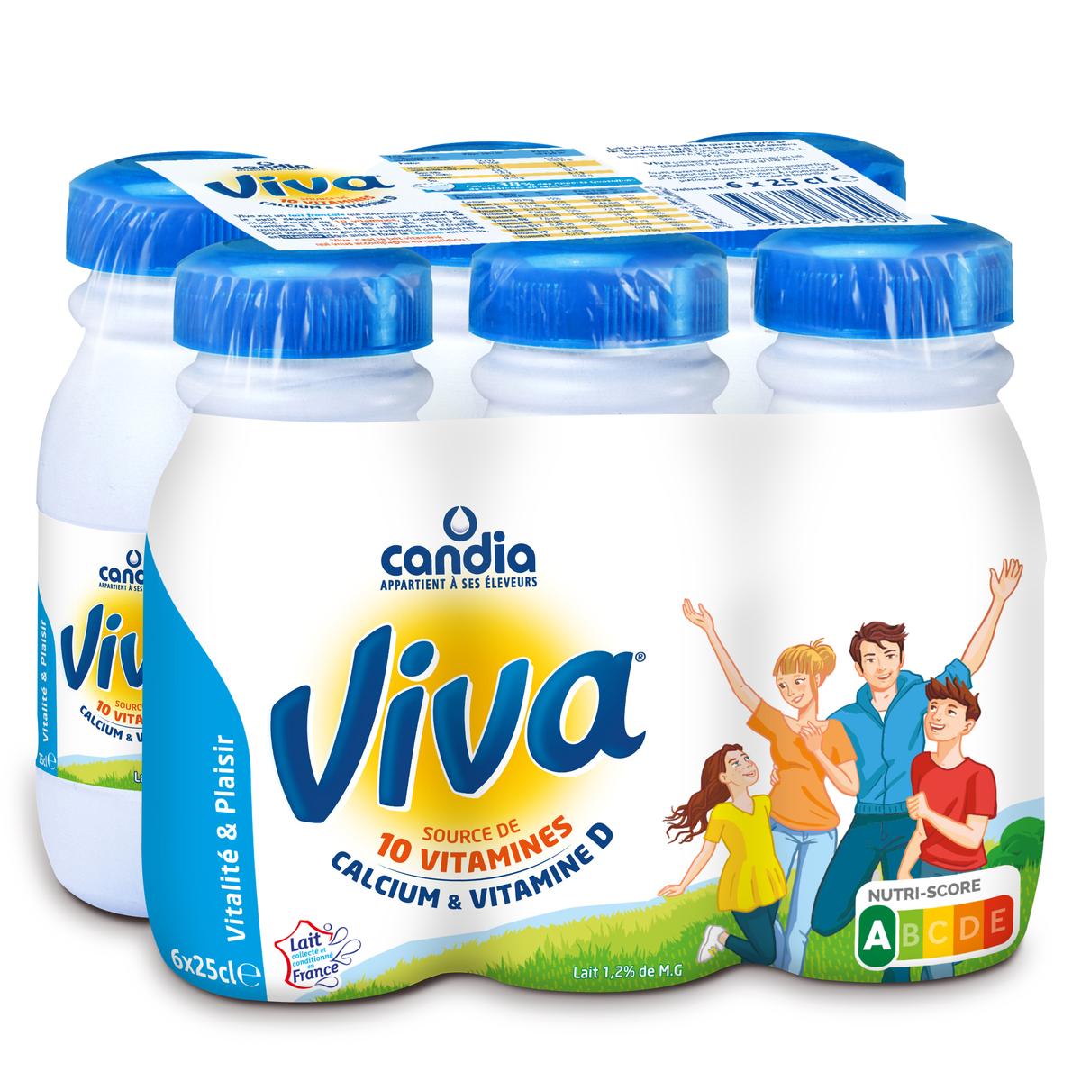 Livraison A Domicile Candia Viva Lait U H T Vitamine A 1 2 Mg 6x25cl