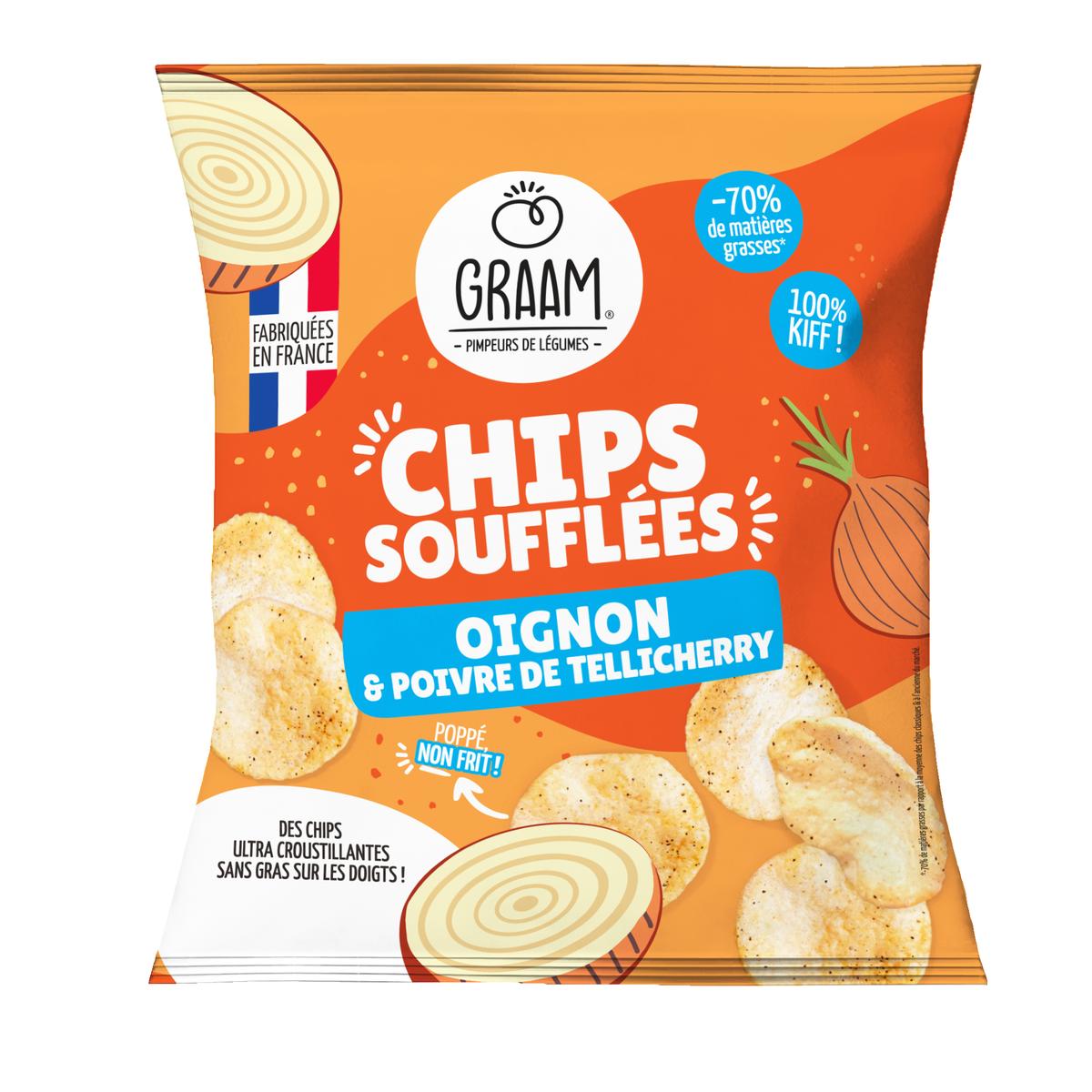 3770015053205 - Graam - Chips soufflées Oignon et Poivre de Tellicherry