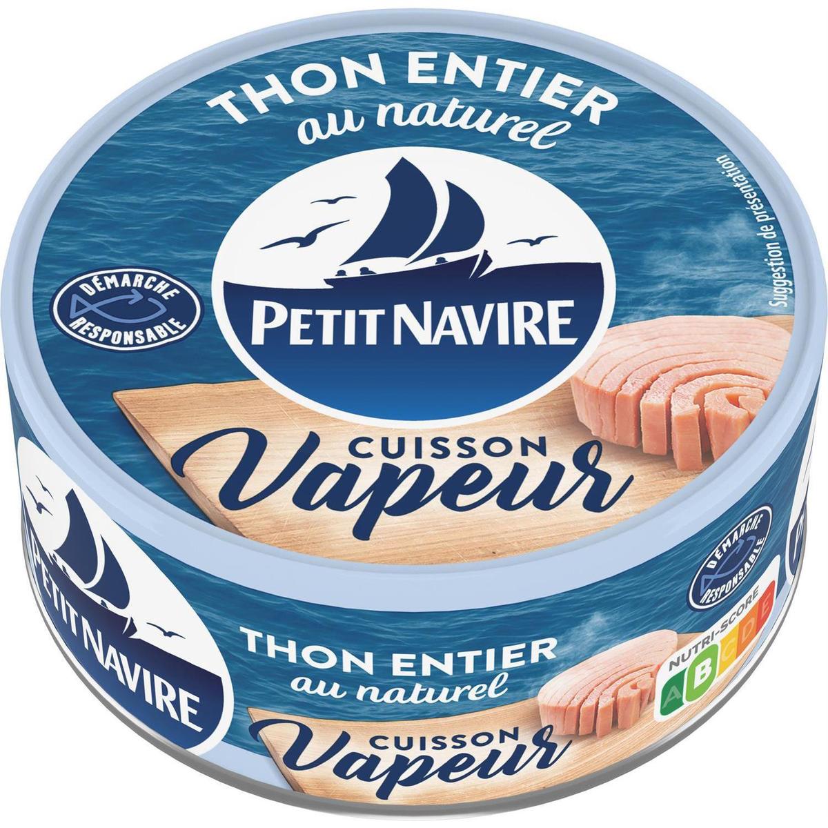 3019080063505 - Petit Navire - Thon entier au nature cuisson vapeur