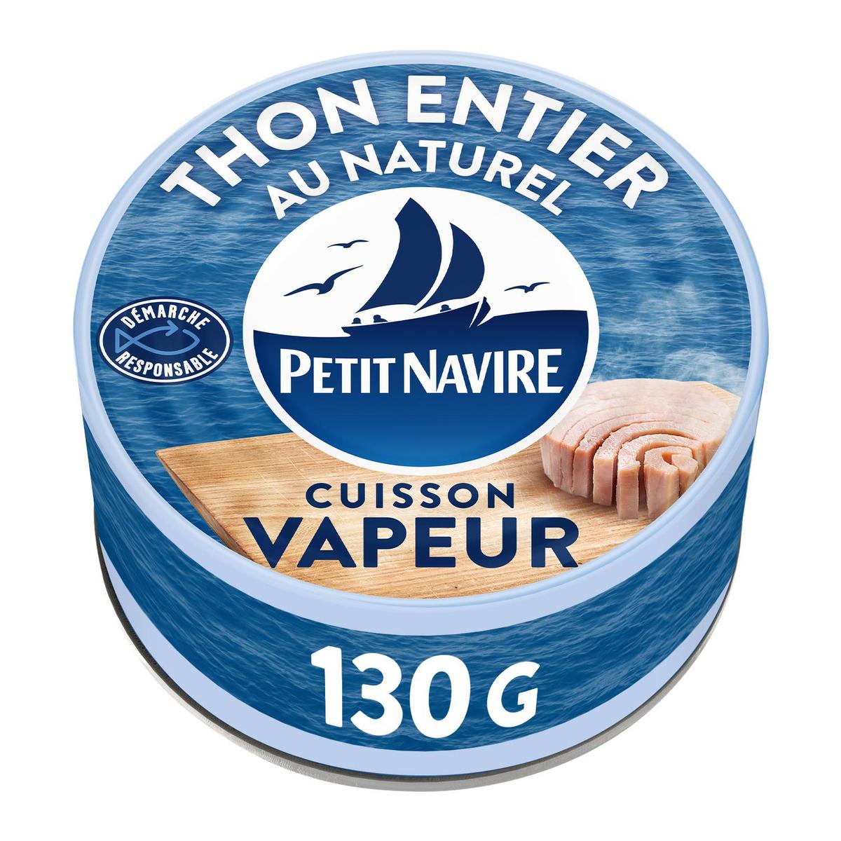 3019080063505 - Petit Navire - Thon entier au nature cuisson vapeur