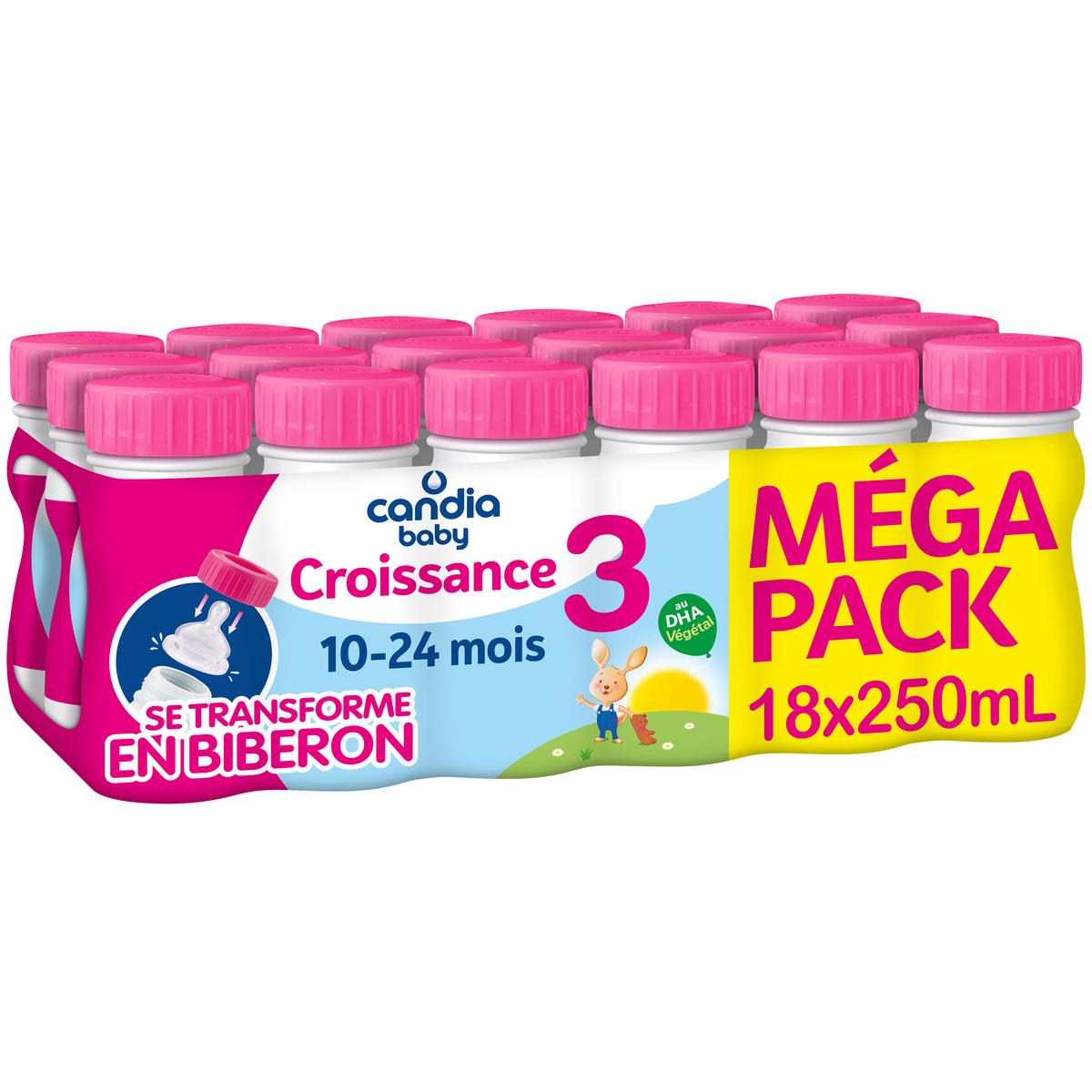 3533631285005 - Candia Baby - Lait de Croissance 3ème âge Liquide Mégapack Bébé dès 10 mois