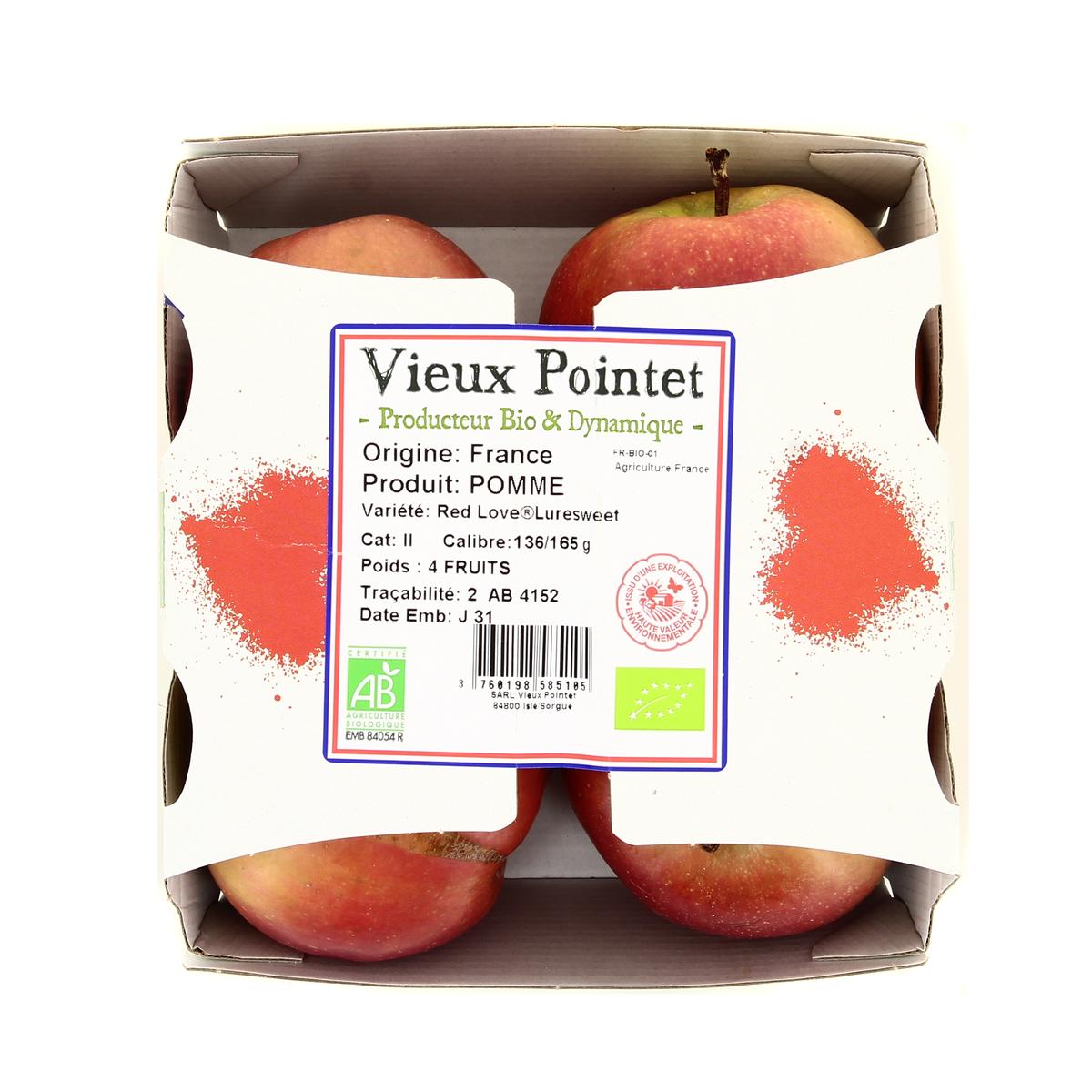3760198585105 - Le Vieux Pointet - Pomme Red Love bio