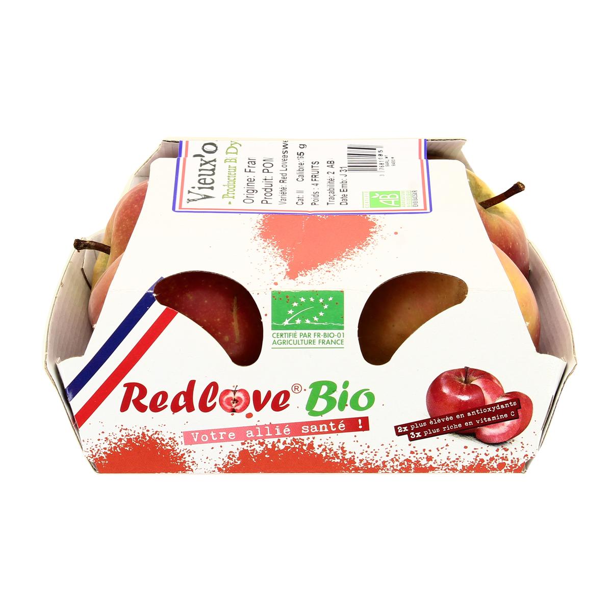 3760198585105 - Le Vieux Pointet - Pomme Red Love bio