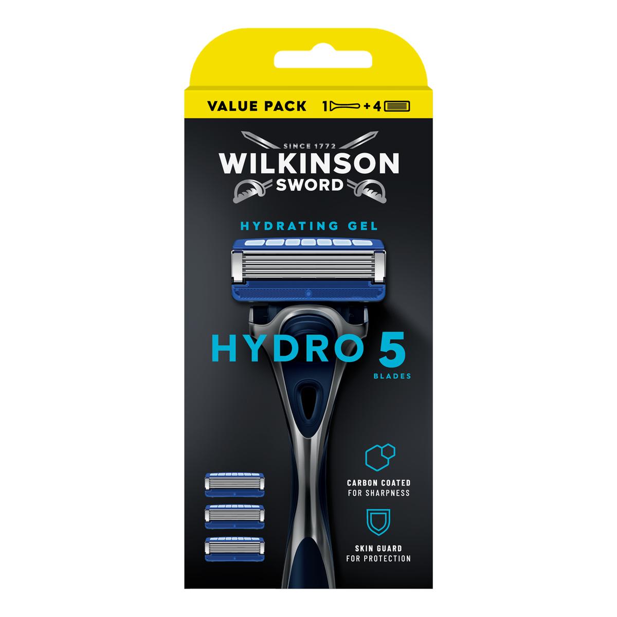 4027800216505 - Wilkinson - Rasoir + 4 Lames Avec Gel Protectrice Sensitive Hydro 5