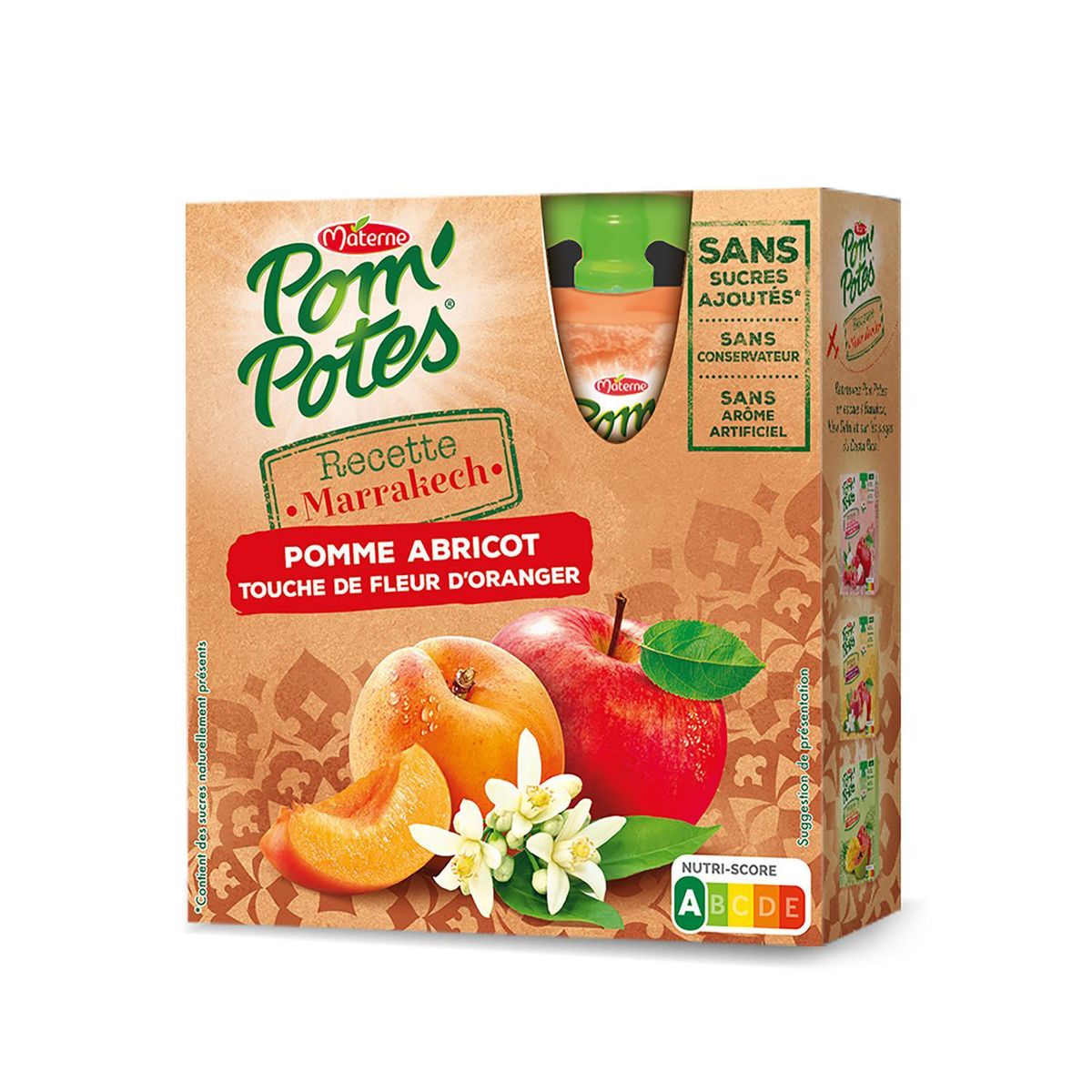 Materne Compotes Pomme Abricot Fleur D Oranger Recette Marrakech