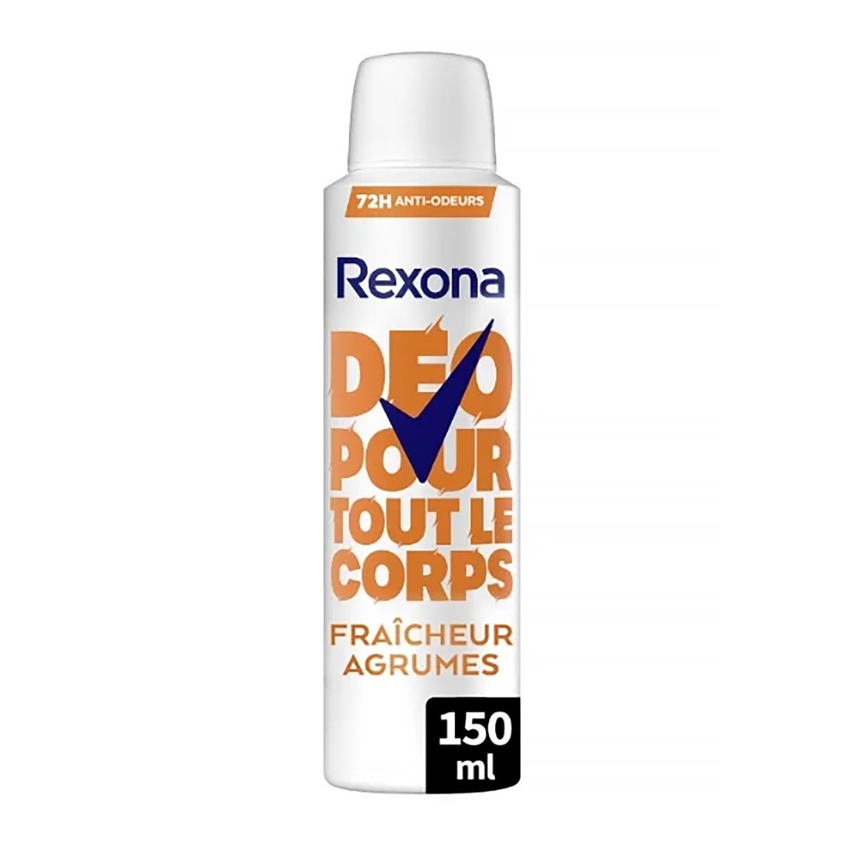 8720181669705 - Rexona - Déodorant Corps Fraîcheur Agrumes 0% Alcool
