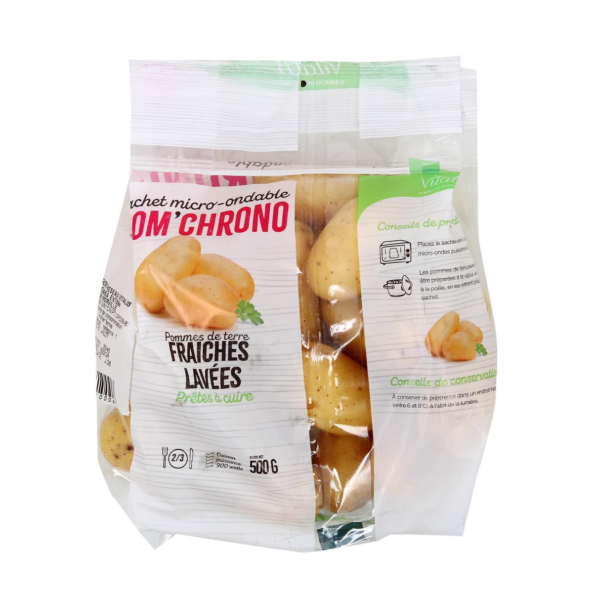 3389385810006 - - Pommes de terre Salade Vapeur micro-ondable