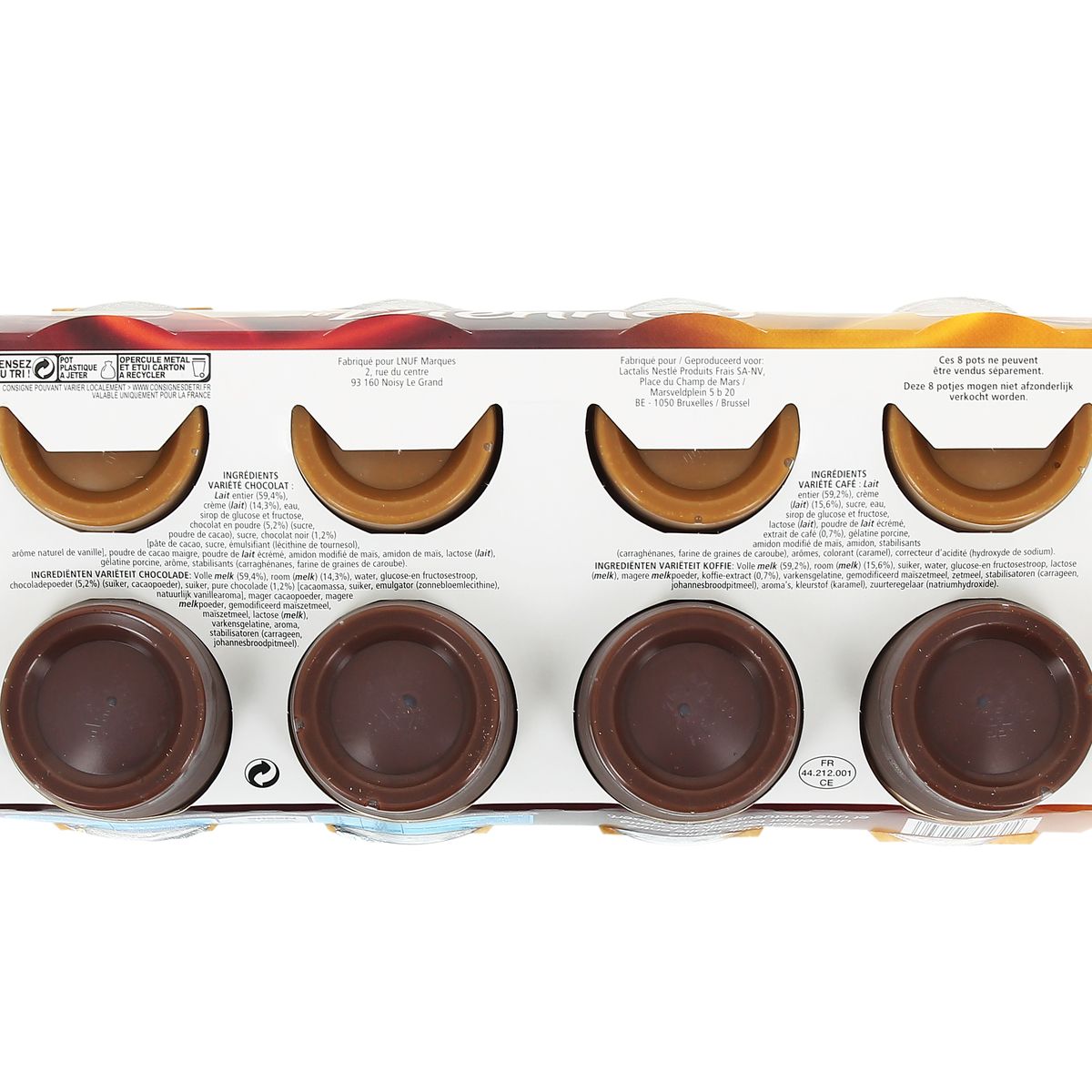 3023290050408 - Nestlé - Viennois panachés chocolat café