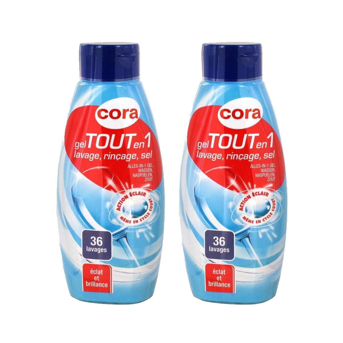 Promotion Cora Liquide de rinçage pour lave vaisselle, Lot de 3 x 500ml