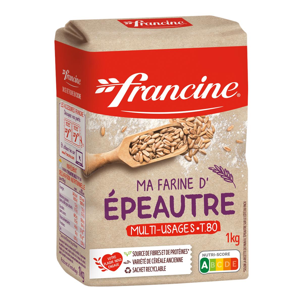 3068110361906 - Francine - Farine d'épeautre T80 multi-usages