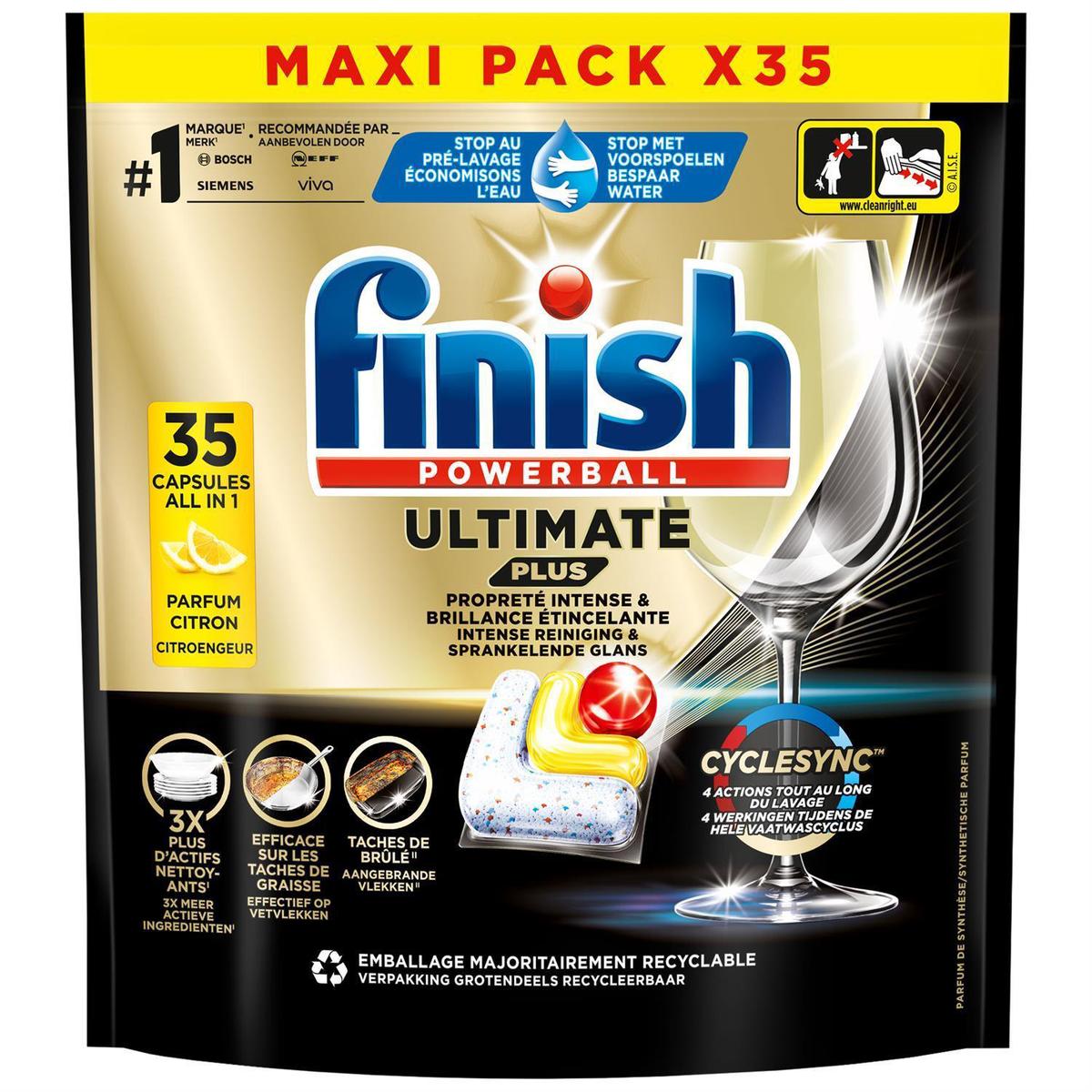 3665468402406 - Finish - Capsule Lave-vaisselle Ultimate Plus Citron