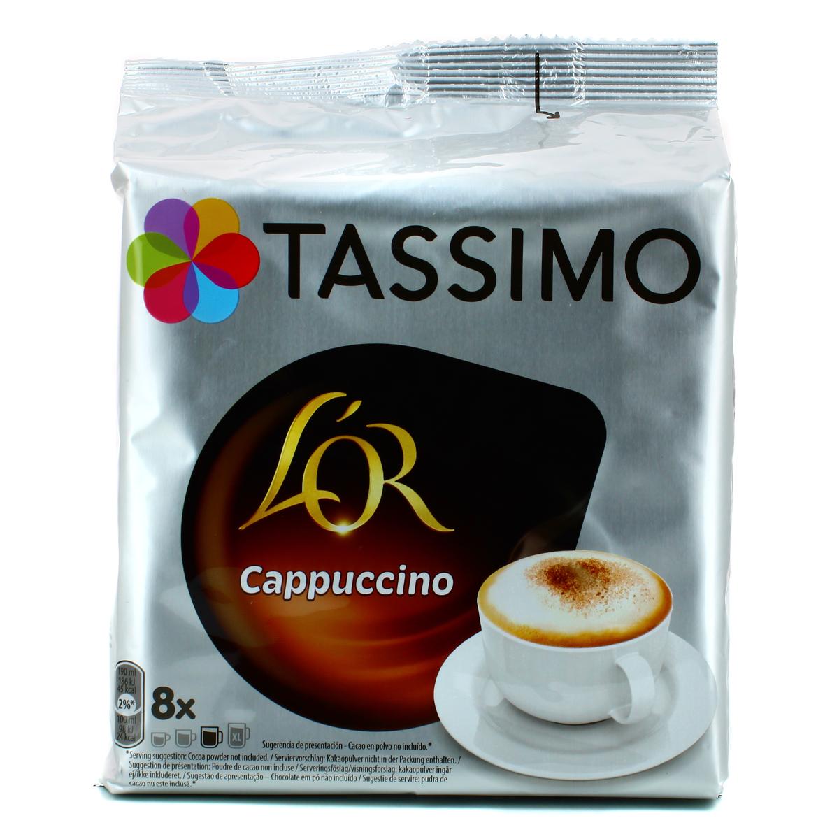 TASSIMO Café dosettes Maxwell House Cappuccino goût choco - Lot de