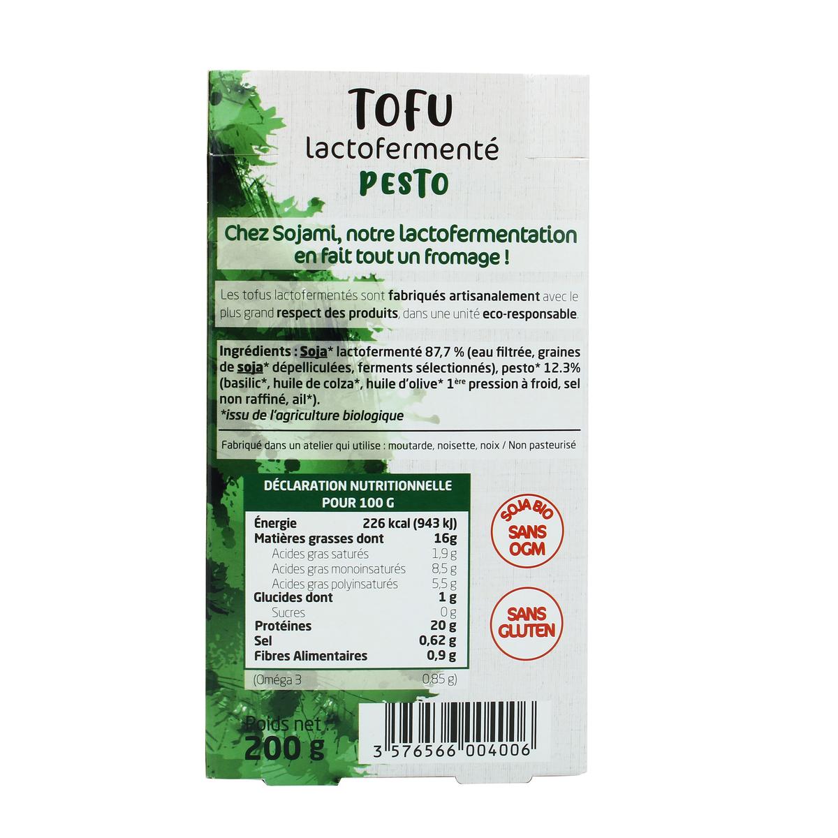 3576566004006 - Sojami - Tofu Lactofermenté au Pesto Bio